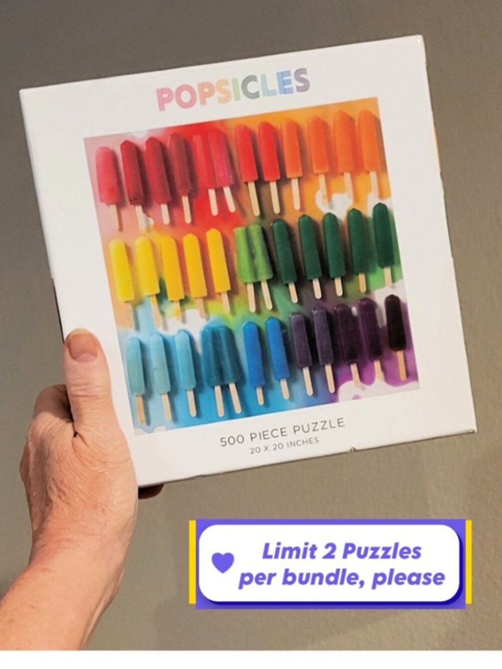 POPSICLES by Galison JIGSAW PUZZLE 500 pieces